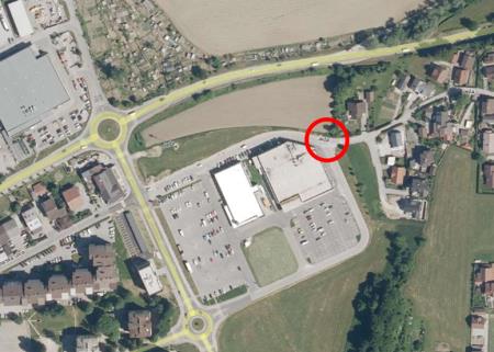 Slika: označena lokacija zapore na Ježi v Litiji